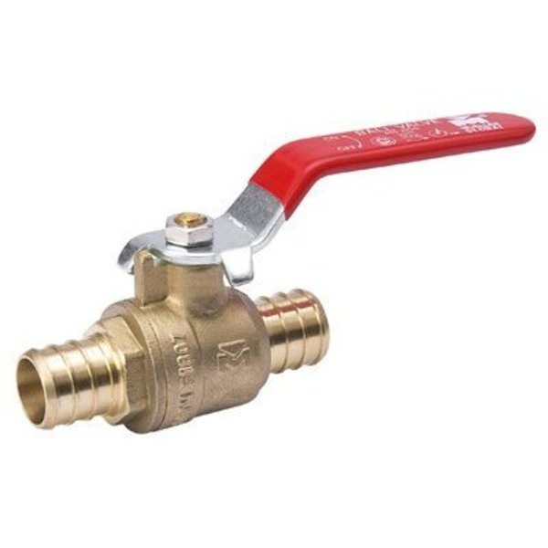 B & K 1 BRS Pex Ball Valve 107-345NL